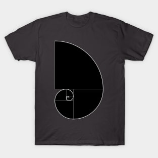 Fibonacci Spiral 001 T-Shirt